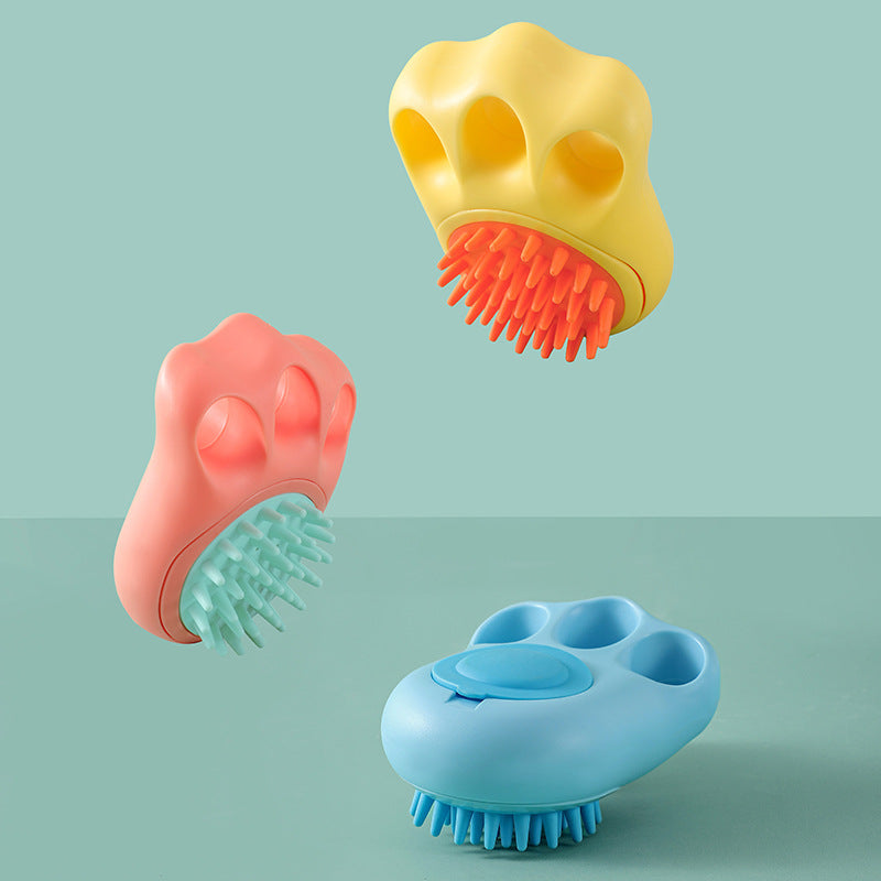 Cartoon Cat Paw Bath Brush: Durable & Foaming