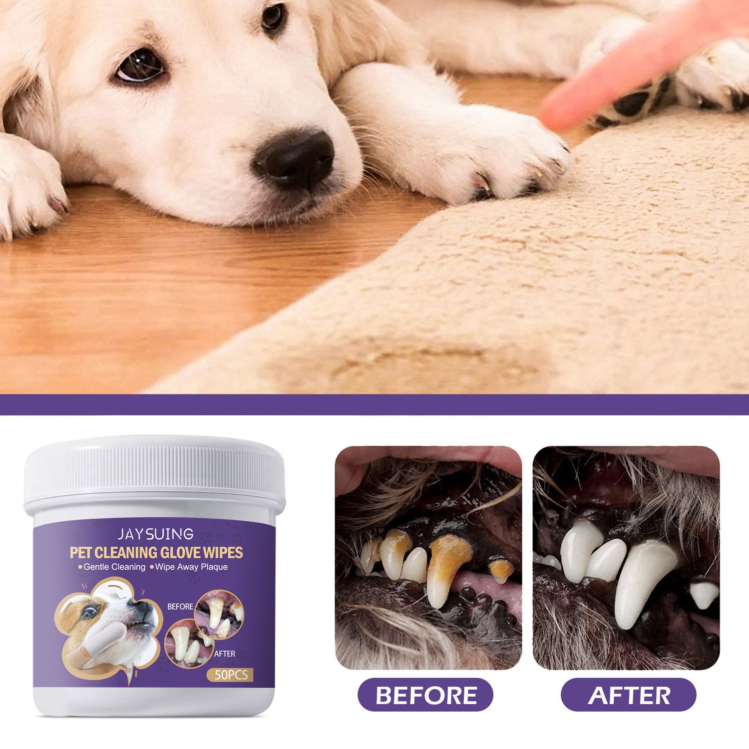 Pet Cleaning Gloves: Gentle Gum Care &amp; Tartar Removal