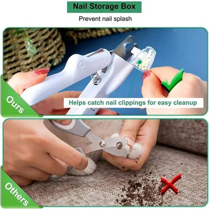 LED Pet Nail Clippers: Professional Trimmer for Dogs and Cats