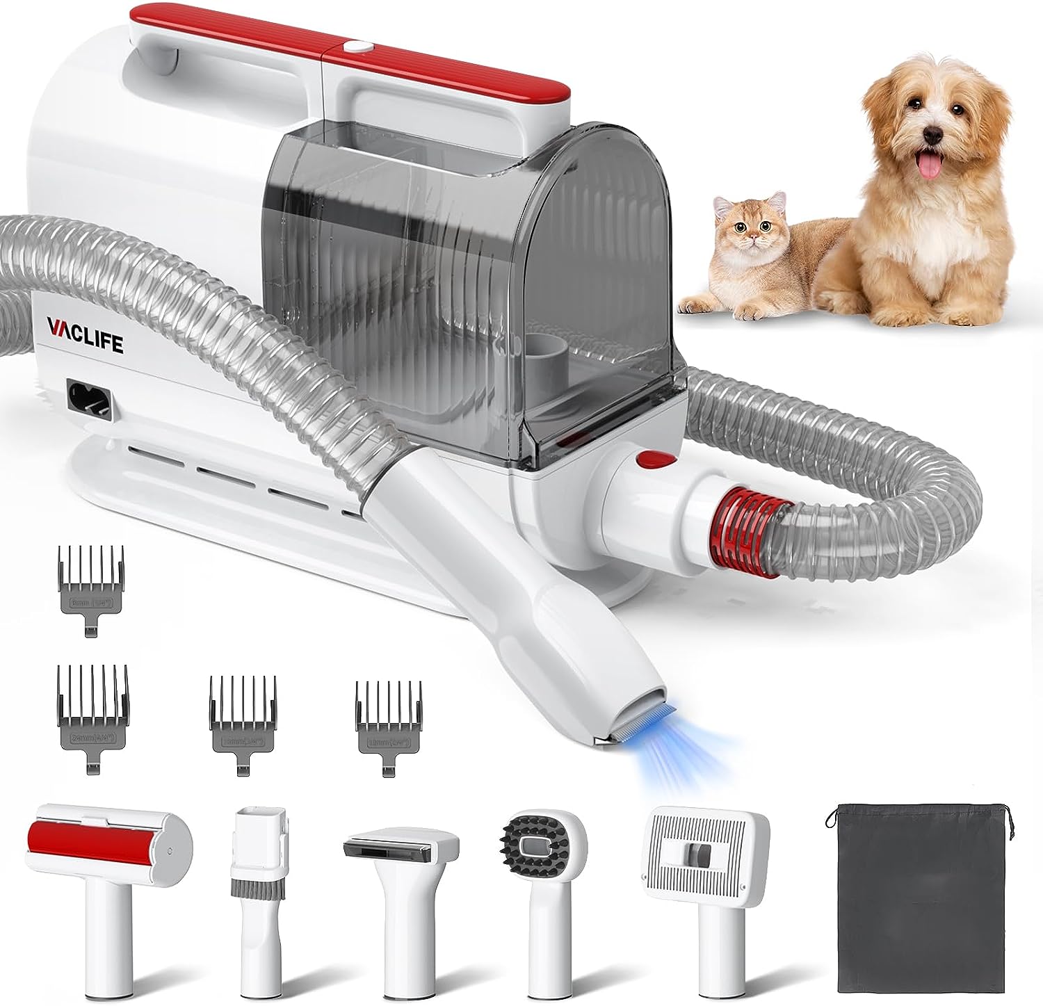 Pet Hair Vacuum Grooming Kit