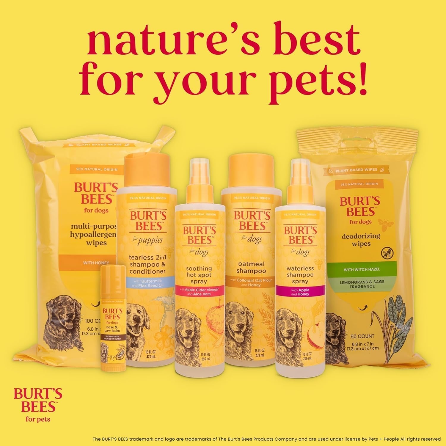 Burt’S Bees for Pets Tear Free Puppy Shampoo &amp; Conditioner with Buttermilk, 2 in 1 Gentle Dog Shampoo for Puppies, Cleans and Conditions Sensitive Skin, 16 Fl Oz