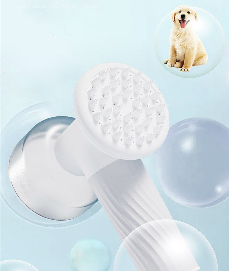 Electric Pet Bath Brush with Soap Dispenser