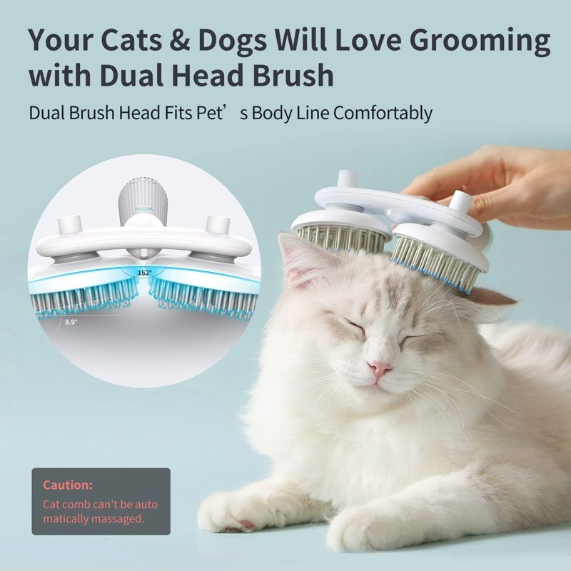 Self-Cleaning Double-Headed Pet Slicker Brush