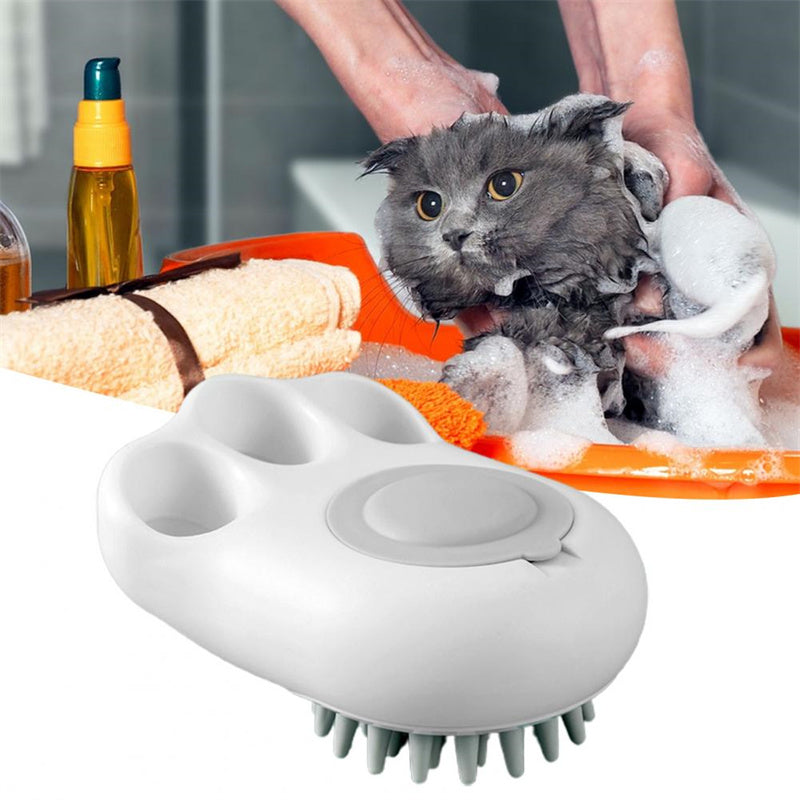 Cartoon Cat Paw Bath Brush: Durable &amp; Foaming