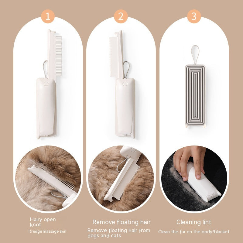 Pet Hair Removal Brush: Grooming &amp; Massage Tool