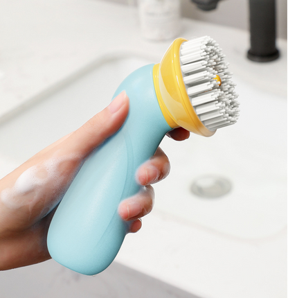 Handheld Pet Bath Brush: Easy Grooming Tool