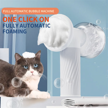 Electric Pet Bath Brush with Soap Dispenser